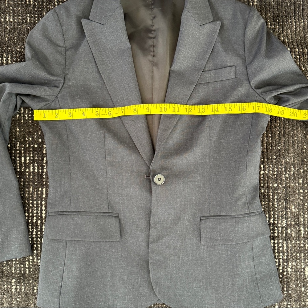 Theory Single Button Notch Lapel Blazer Dark Blue… - image 4